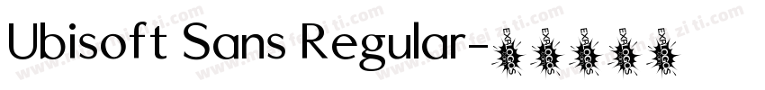 Ubisoft Sans Regular字体转换